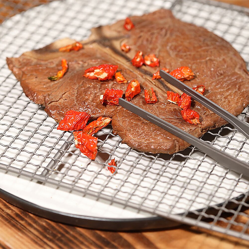 Titanium Grill Plaat Ultralight Barbecue Rack Bbq Gaas Bakken Braden Cooling Netto Plaat Voor Outdoor Camping Backpacken