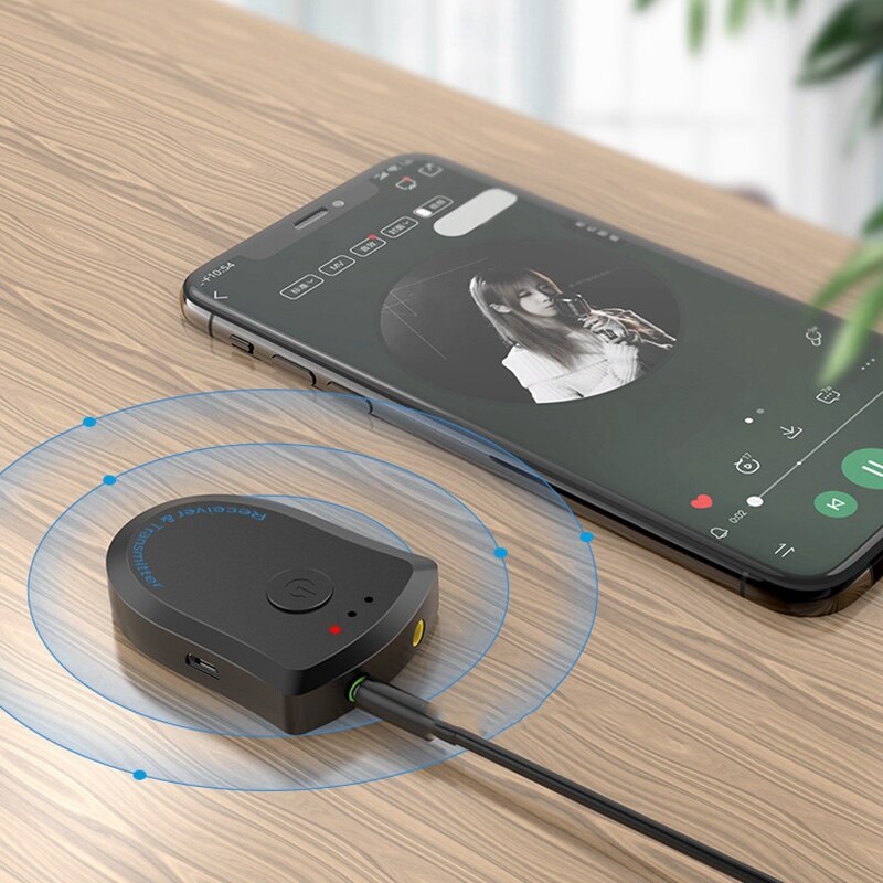 Bluetooth Receiver Bluetooth Transmitter 2 In 1 5.0 Bluetooth Adapter Aux Car Computer TV Bluetooth Adapter