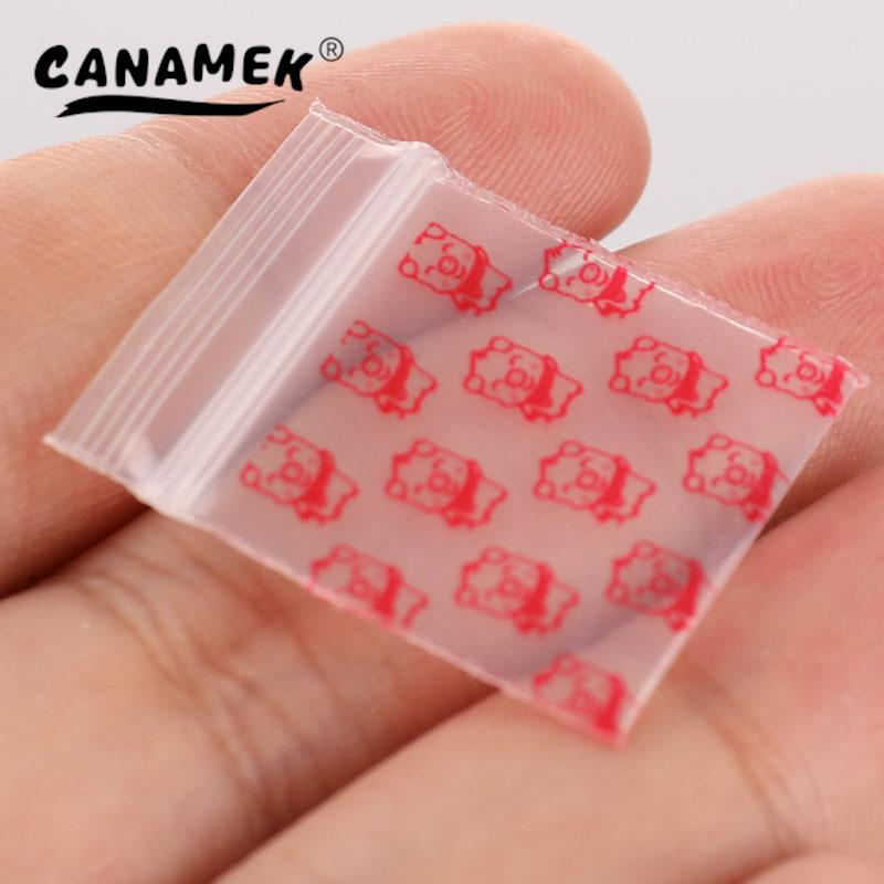 100 stk mini zip lock poser billigere liten plast glidelås pose plast emballasje poser ziplock pille emballasje poser ziplock bag: Grønn