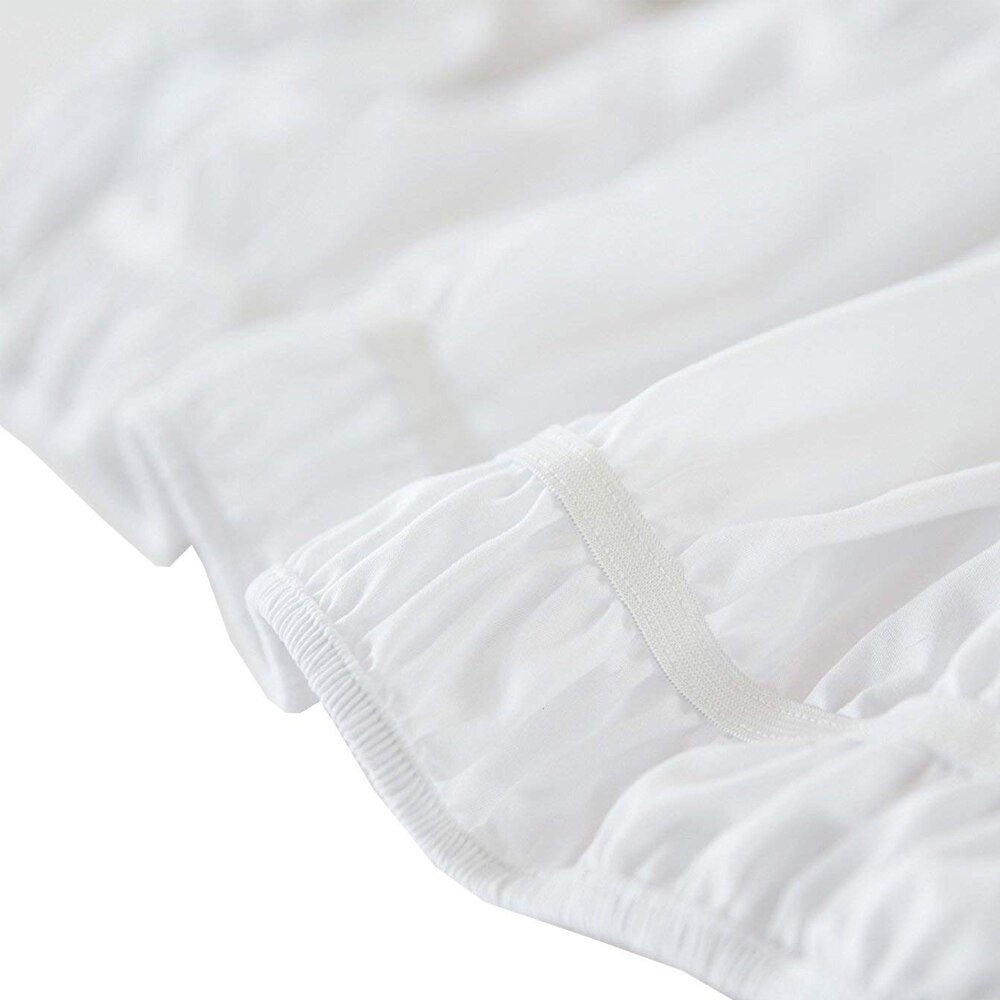 Grande jupe de lit d&#39;hôtel à enrouler, chemises de lit élastiques sans Surface de lit, double/Full/ Queen/ King, taille 38cm, décoration de la maison