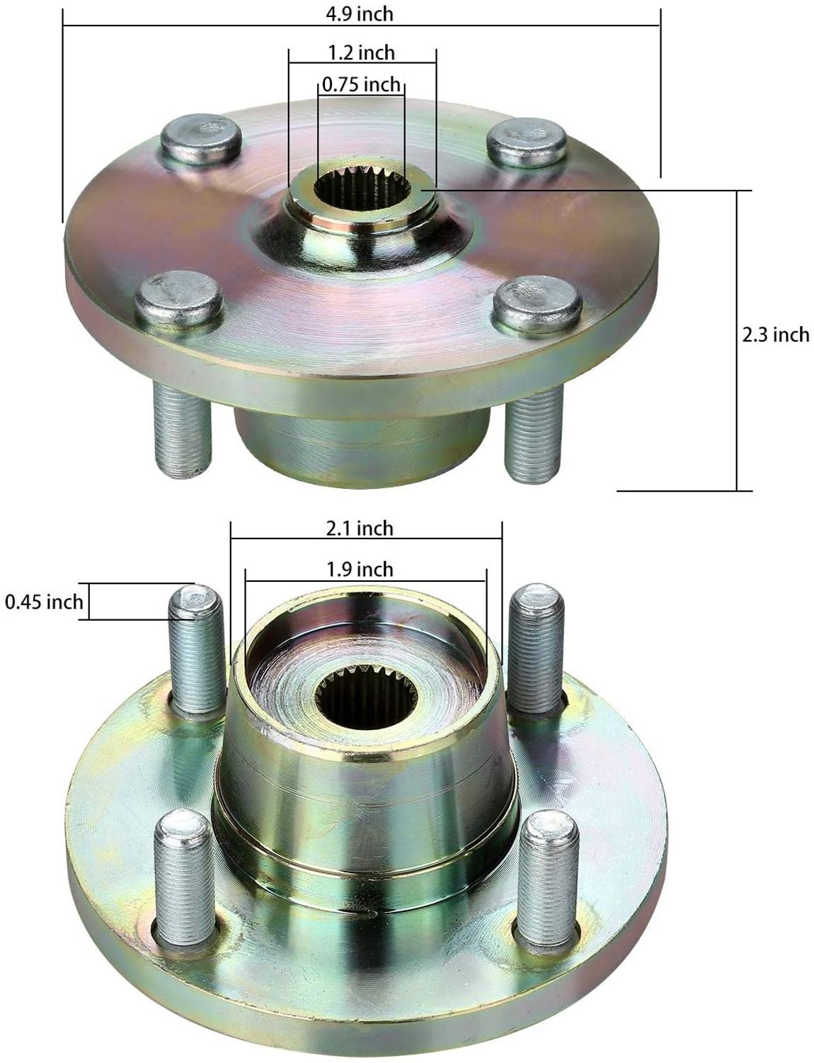 Golf Cart Rear Hub Fits Yamaha G8, G9 (1992-up) G14, G16 & G19-G22 Gas or Electric Golf Cart JN3-G6514-00