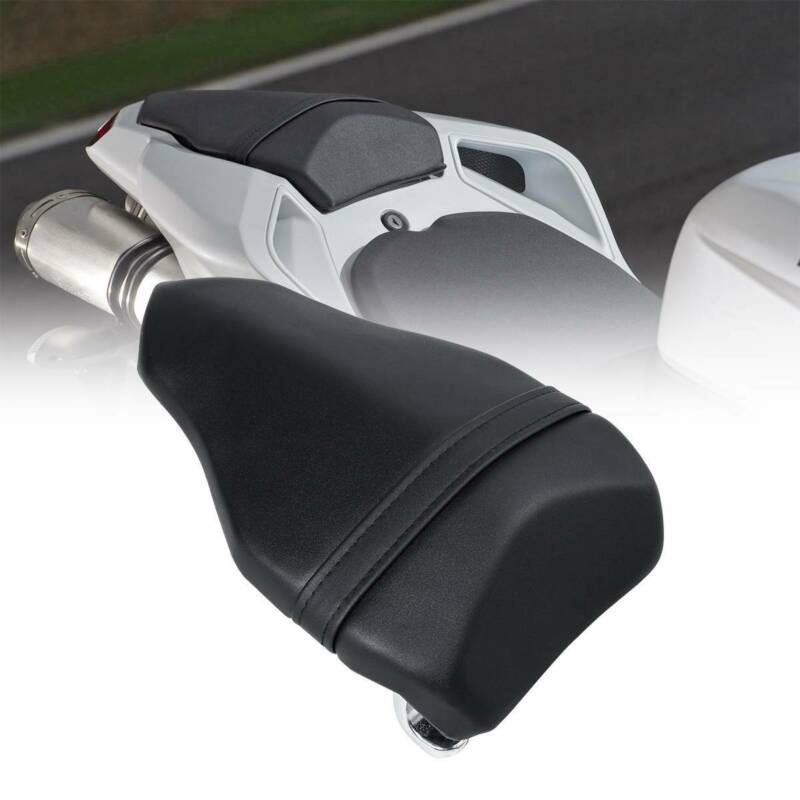 Motorcycle Black Artificial Leather Rear Seat Passenger Pillion For DUCATI 1098 1198 848 SUPERBIKE 848 EVO 13