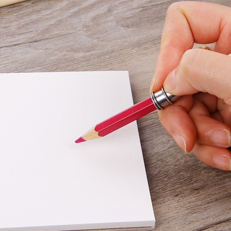 Estensore per matita in legno regolabile 2 pezzi, staffa per schizzi, strumenti di scrittura, estensore, fornitura di matite