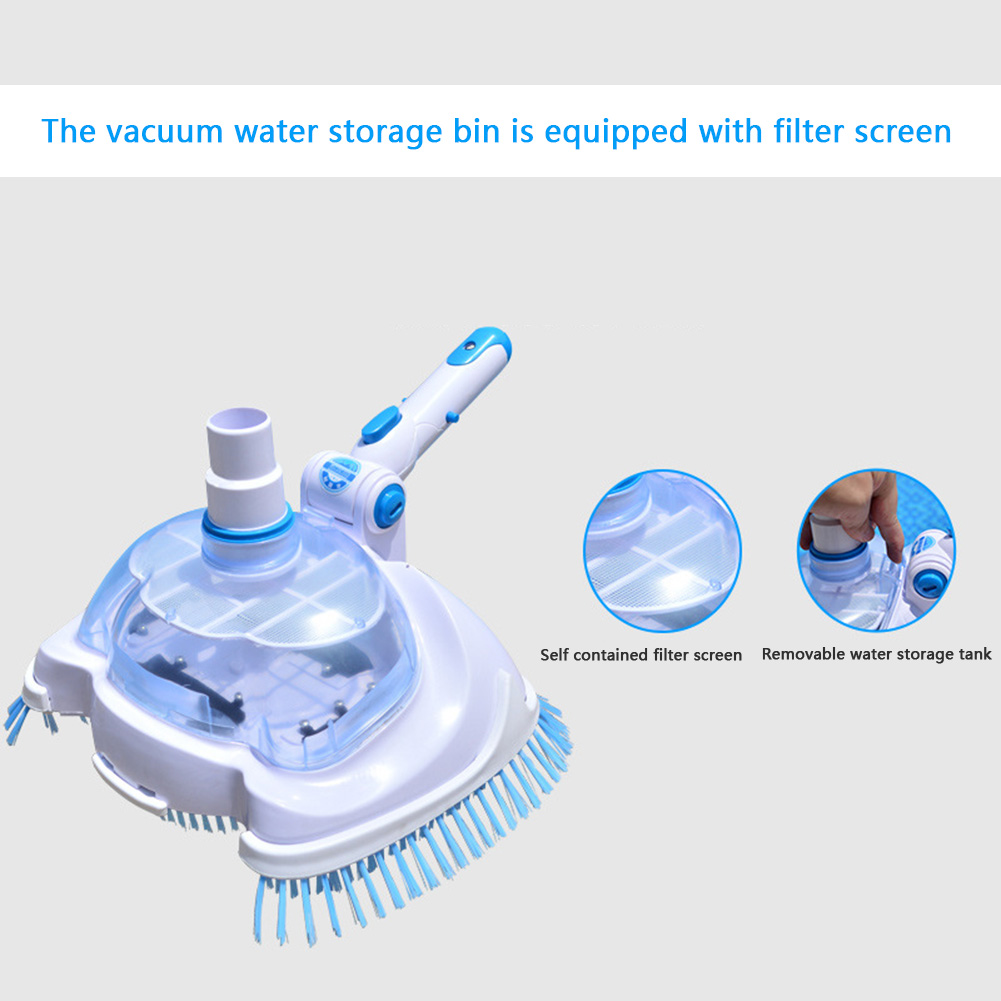 Swimming Pool Vacuum Head Brush Cleaner Outdoor Pool Transparent Manual Floating Objects Suction Machine Pond Cleaning Tools
