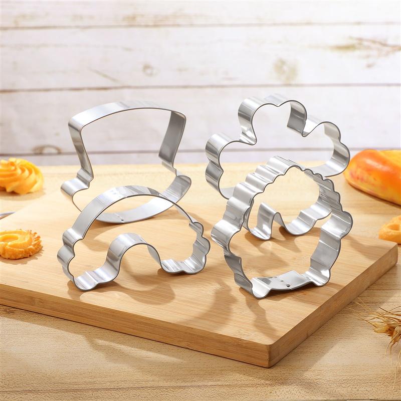 4 Stuks St. Patrick Dag Klavertje Vier Cookie Cutters Set Non-stick Rvs Diverse Vorm diy Cookie Mallen