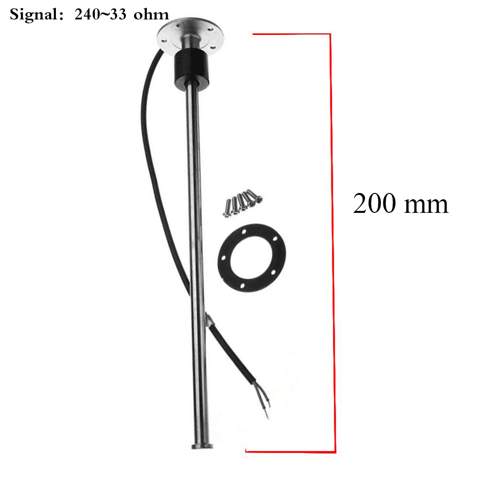 Fuel Level Sensor 0~190 ohm / 240~33 ohm Boat Car Fuel Sender Unit Water Level Sensors with 150mm 200mm 250mm 300mm 350mm 450mm: 200mm 240-33ohm