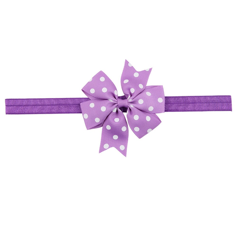 Bébé fille bandeau infantile cheveux accessoires tissu bande -né chapeaux Dot headwrap bambins pansement ruban arcs diadème: 6