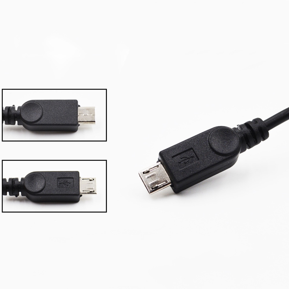 2 In 1 Otg Micro Usb Host Power Y Splitter Usb Adapter Naar Micro 5 Pin Man Vrouw kabel