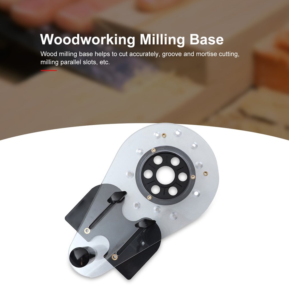 Universele Houtbewerking Frezen Basis Elektrische Graveren Trimmen Machine Flip Boord Bodemplaat Steken Trimmen Gat Locator