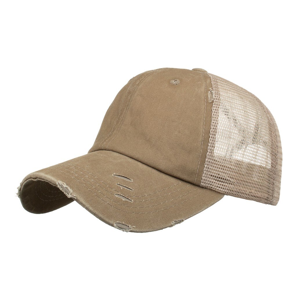 SAGACE Unisex w stylu Retro Demin regulowana czapka z daszkiem dorywczo sportowa czapka przeciwsłoneczna kobiety mężczyźni Outddor jednokolorowa czapka hip-hopowa: Khaki