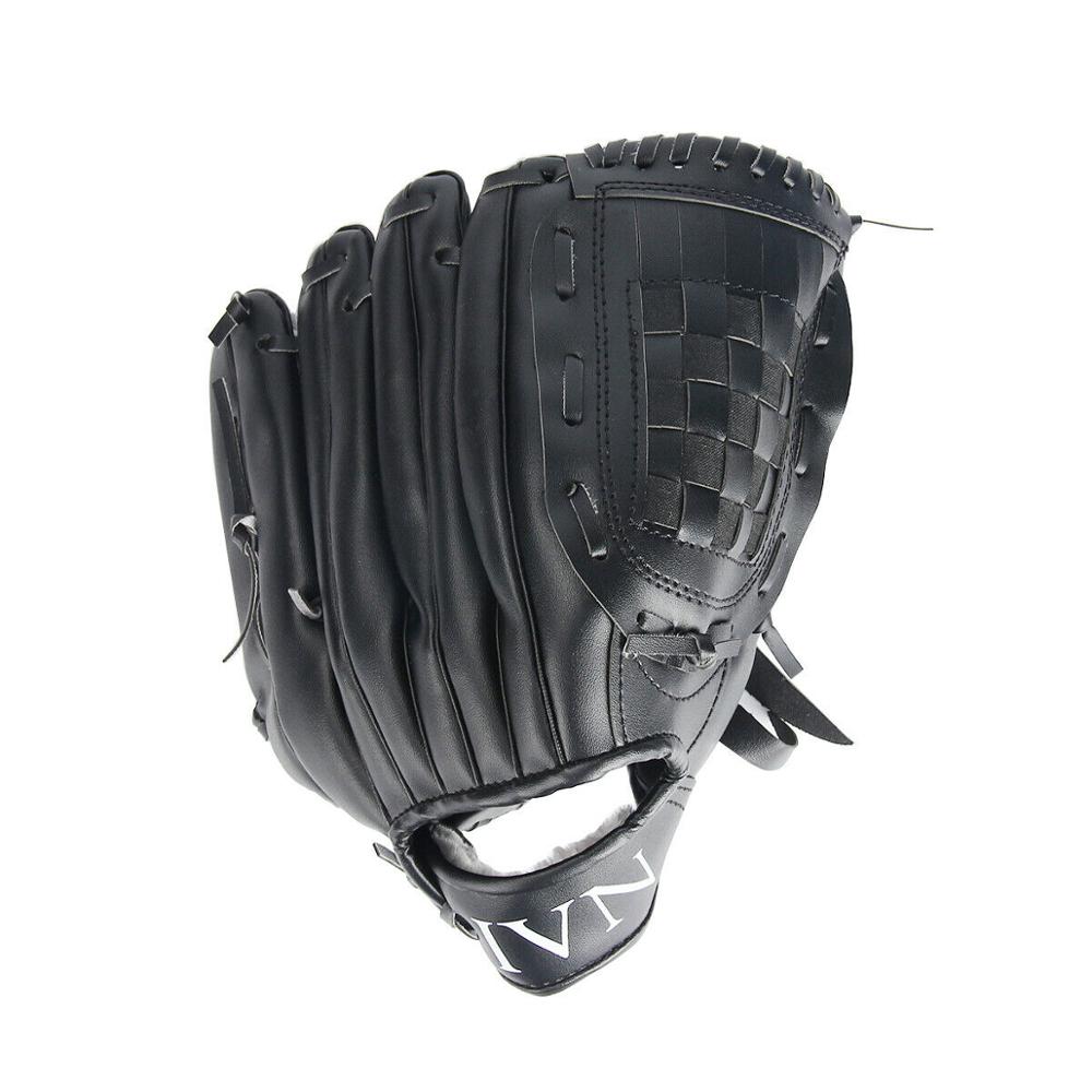 Formazione Guanto Da Baseball Nero Blu Sport All'aria Aperta Softball Pratica Attrezzature Formato 10.5/11.5/12.5 A Sinistra mano rimessa laterale per per gli adulti: Black / 12.5 Inch