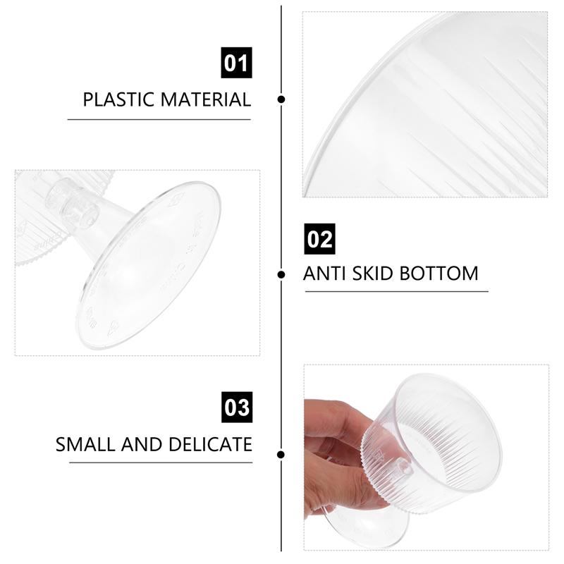 1 Set Handig Praktische Veilig Multipurpose Pudding Cups Ijs Bekers Plastic Bekers Voor Party