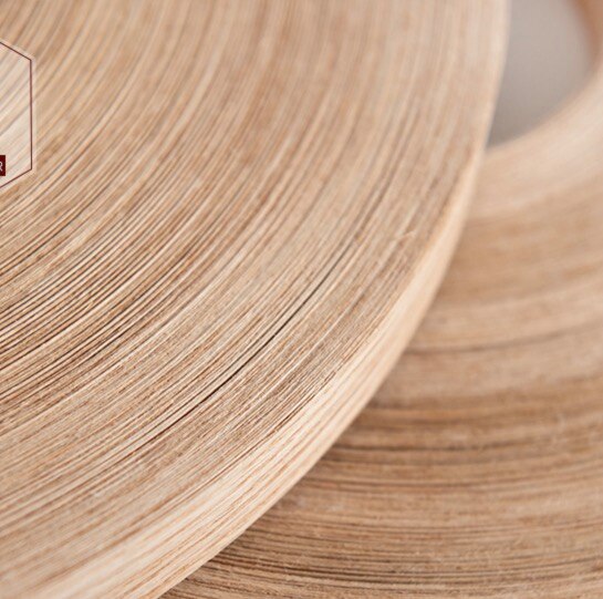 Placage en bois en peau de chêne rouge naturel, largeur de 100 mètres/rouleau, 20mm d'épaisseur: 0.5mm