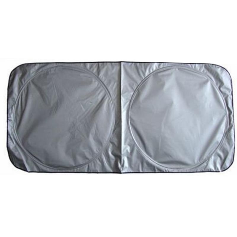 Car Sun Protection Car Sun Block Folding Car Windshield Sunshade Silver Coated Cloth Car Sunshade For Front And Rear Windshield
