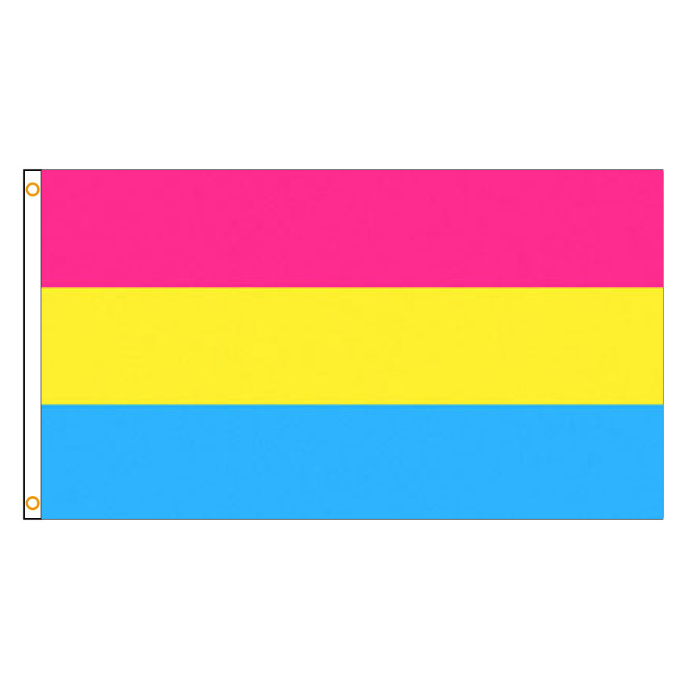 90X150 CM LGBT Trans Transgender Pride en omniseksuele Pride Pan Panseksuele vlag: 60x90 cm / Blauw