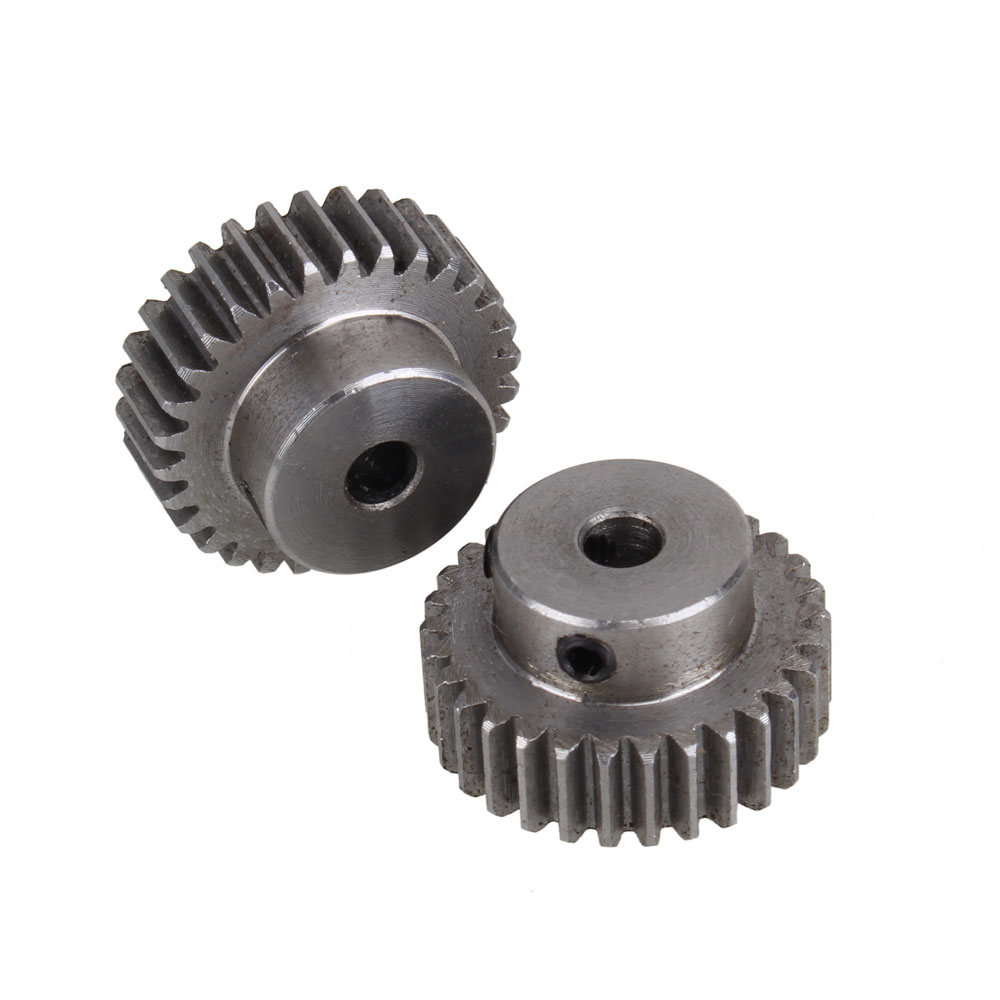 2 stks Module 1 30 Tanden 5/6/6.35/7/8/10/12/12.7/14/15/16mm Gat Diameter Motor Metalen Stalen Tandwiel