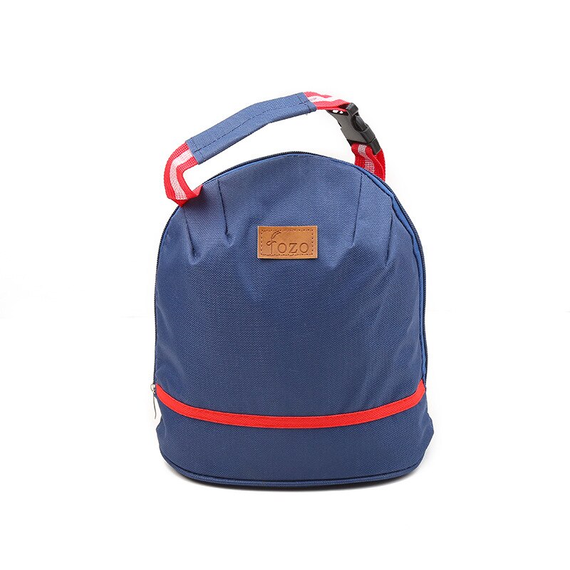 Borsa da pranzo per Picnic con isolamento impermeabile di forma rotonda borsa per la conservazione degli alimenti per la scuola di alluminio addensata per bambini Unisex