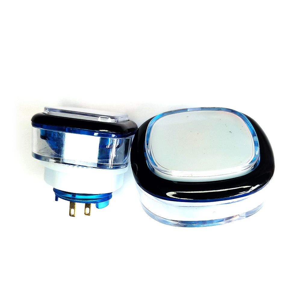 10 stücke 35mm 50mm 5V 12V LED Licht drücken Taste Platz Klar Schalter Für Slot Arkade spiel Maschine Flipper Teil Fabrik