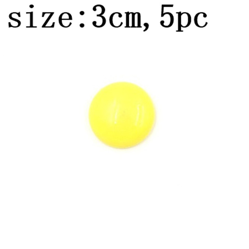 5/10 stuks ronde plastic koelkastmagneten, kleurrijke koelkastmagneten, kantoormagneten voor whiteboards, decoratieaccessoires voor thuis en in de keuken.: 5 stuks - geel