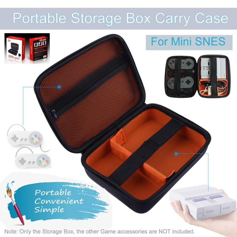 Portátil de almacenamiento de protección caja funda de transporte para Nintendo SNES Mini consola de morral bolsa para almacenaje bolsa protectora de
