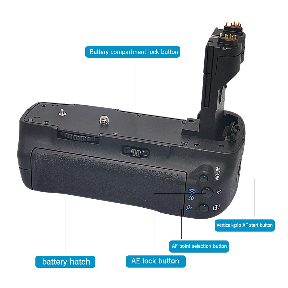 Mcoplus BG-5DII Professionelle Vertikale Batterie Griff für Kanon EOS 5D markieren ii 5Dii 5D2 Kamera als BG-E6 BGE6