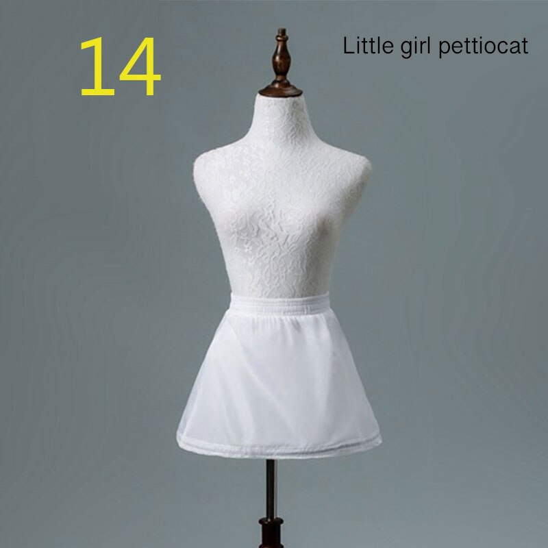 JIERUIZE Wedding Petticoat Crinoline Slip Underskirt Short Dress Cosplay Petticoat: NO.14