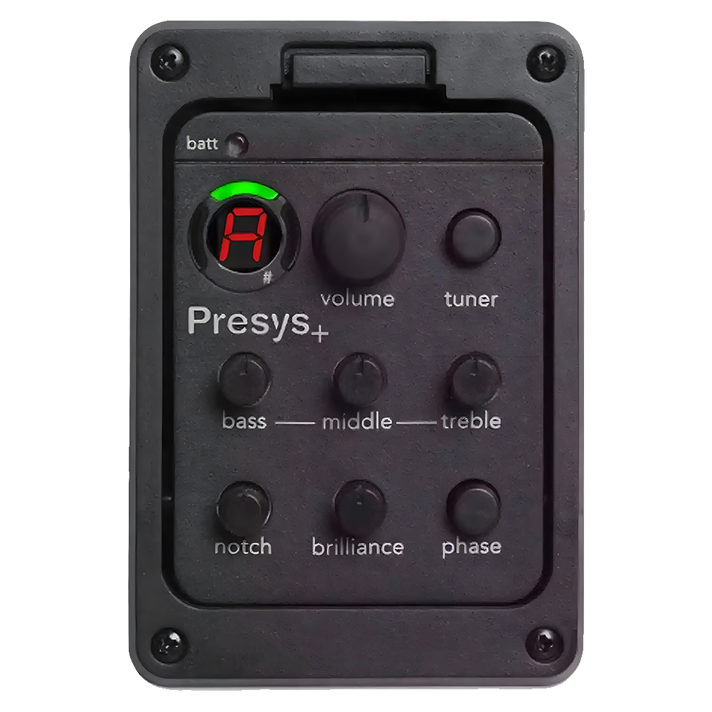 201 Klassieke Akoestische Gitaar EQ Tuner Piezo Pickup Onboard Voorversterker Systeem 4-Band Equalizer voor Presys +: WHITE