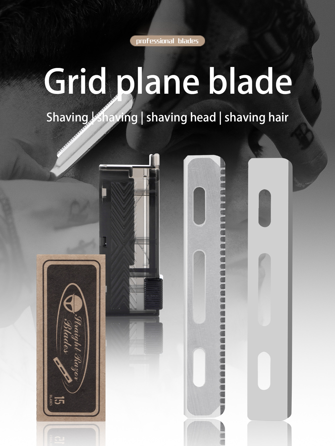 15 stk./æske barberblade til mænd, barberknive i rustfrit stål, udskiftning af enkeltsidet barbermaskine, sikkerhedsbarberknive til barbering