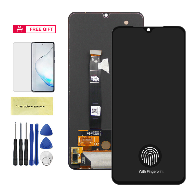 AMOLED For Xiaomi Mi 9 Mi9 LCD Display Touch Screen Digitizer Assembly With Frame For Xiaomi Mi9 M1902F1G Screen Replacement: dark blue