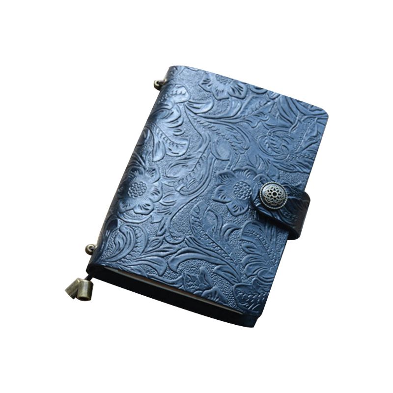 Vintage Leather Travel Journal Notebook Diary Embossed Press Notepad Sketchbook P9YA