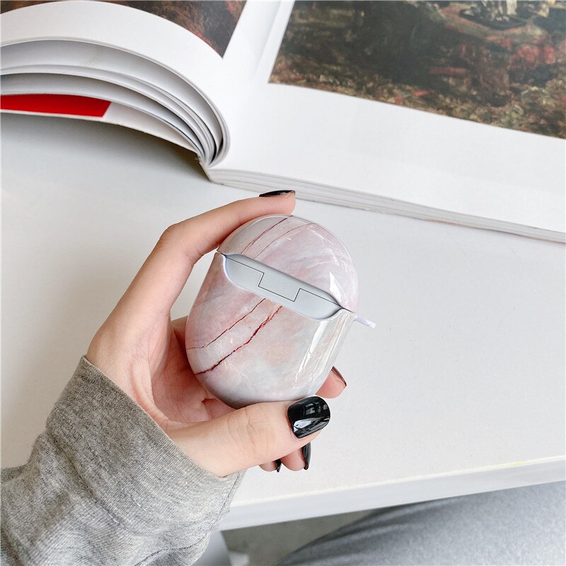 Marmurkowy futerał ochronny do Xiaomi Redmi Airdots 3 Pro / Buds 3 Pro bezprzewodowy zestaw słuchawkowy Bluetooth Earpod Cover luksusowy, odporny na wstrząsy