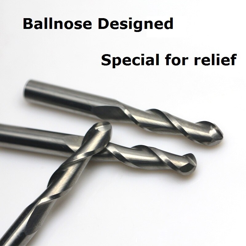 1pc 4mm SHK BALLNOSE CNC Router End Mills round bottomed end Milling Cutter ball nose engraving bits