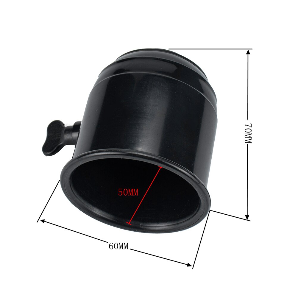 Capuchon de Protection universel pour boule d'attelage, avec bouton à vis, 50mm, couverture de boule de remorquage pour remorque, pièces de décoration extérieures d'automobile: Black