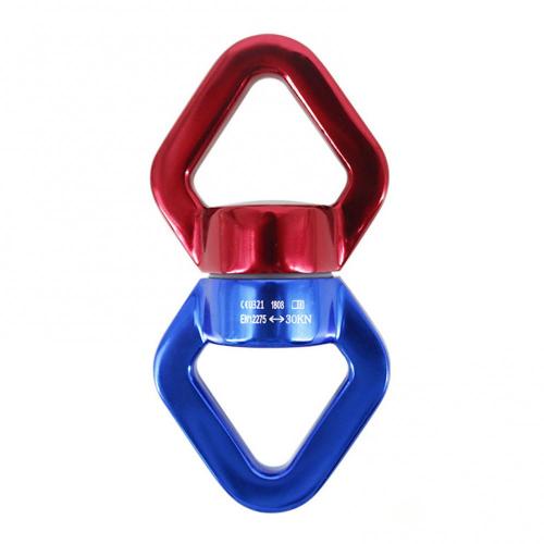 30KN Rotational Device Rope Swivel for Aerial Silks Dance Swing Hammock Climbing camping equipment Climbing Accessories: Red Blue
