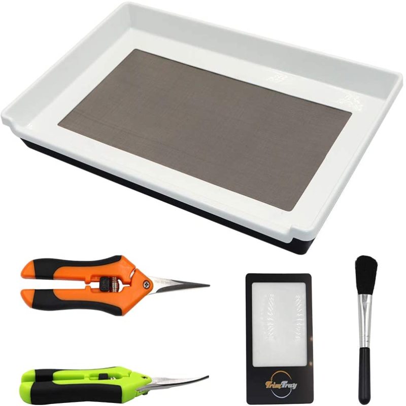 Bandeja embellecedora para cultivo de brotes y hierbas, Kit de herramientas de podar, bandeja de jardín, tamiz de polen, 150 micras: C