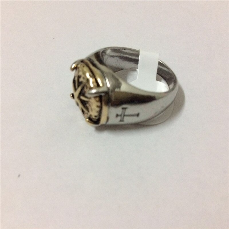 Goldene Kompass Punk Ring Männer Zubehör Schmuck Ringe Für Herren Engagement Ring Frauen Hüfte hüpfen Felsen Ringe Männlichen Jahrgang