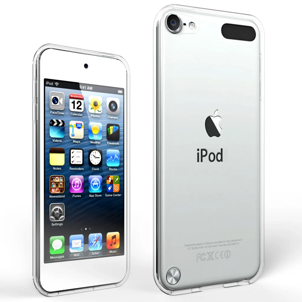 Custodia trasparente per IPod Touch 5 / Touch 6 / Touch 7 Cover ibrida antiurto Telaio morbido in TPU con guscio acrilico rigido trasparente Capa