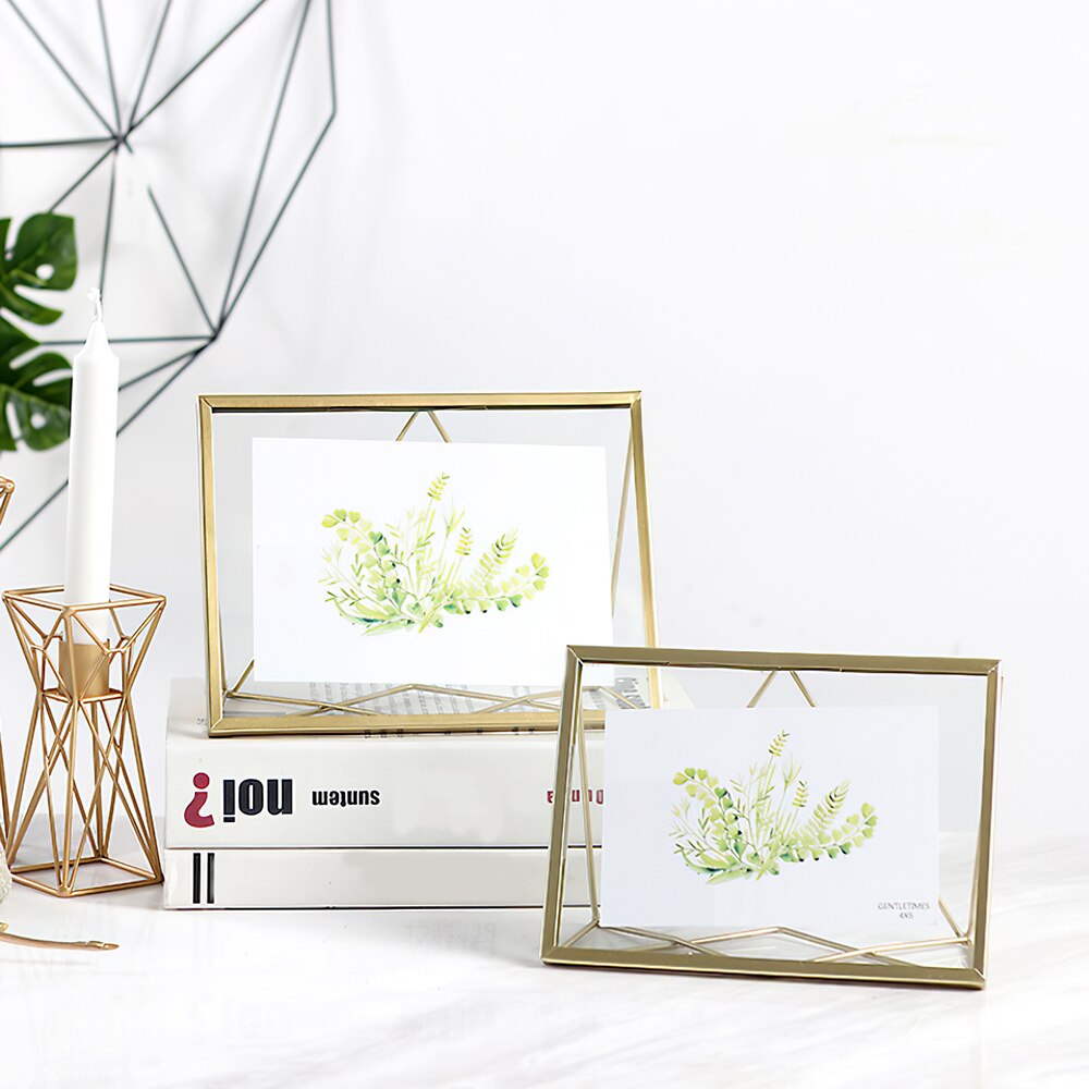 Metal Geometric Picture Frame Artwork Picture Frame Photo Frame For Home Office