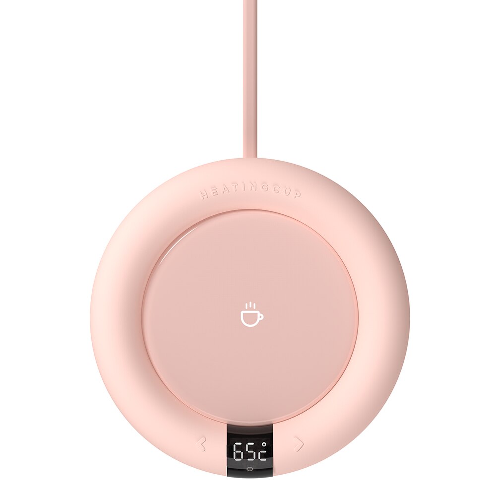 Uareliffe smart ta på varmeunderlag justering 3 gir konstant temperatur kopp varmere varmematte pute hurtigvarmer varmekopp: Rosa