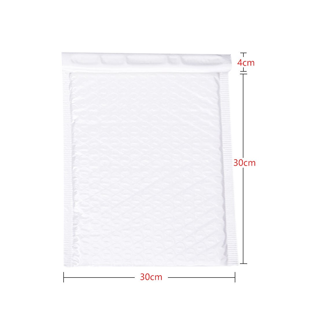 10 pièces 12 taille blanc bulle courrier enveloppe sac bulle affranchissement emballage enveloppe emballage sacs de transport: 30x30cm