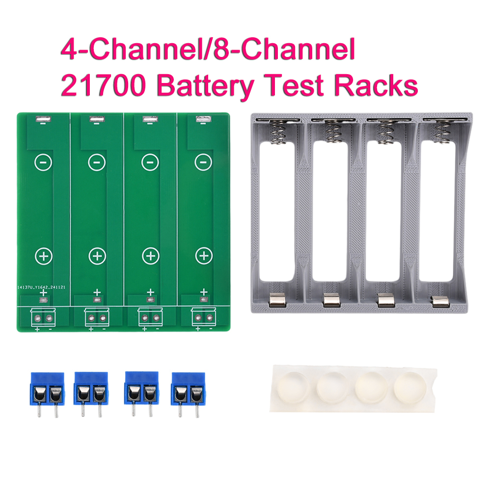 Electronic Load Tester 8-Channel 18650 Battery Capacity Internal Resistance Tester DC port 4/8-Channel 21700 Battery Test Racks: Red