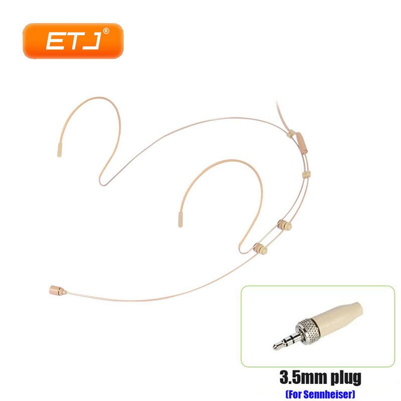Skin Color High-Grade Ear-Hanging Invisible Microphones Host Headset Condenser Microphone Transmitter XLR: 3.5mm sen