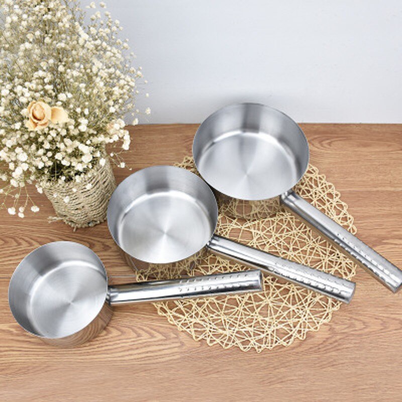 Stainless Steel Kitchen Tool Water Scoop Stainless Steel Water Scorpion Chef Kitchen Thickening Deepening Long Handle Household