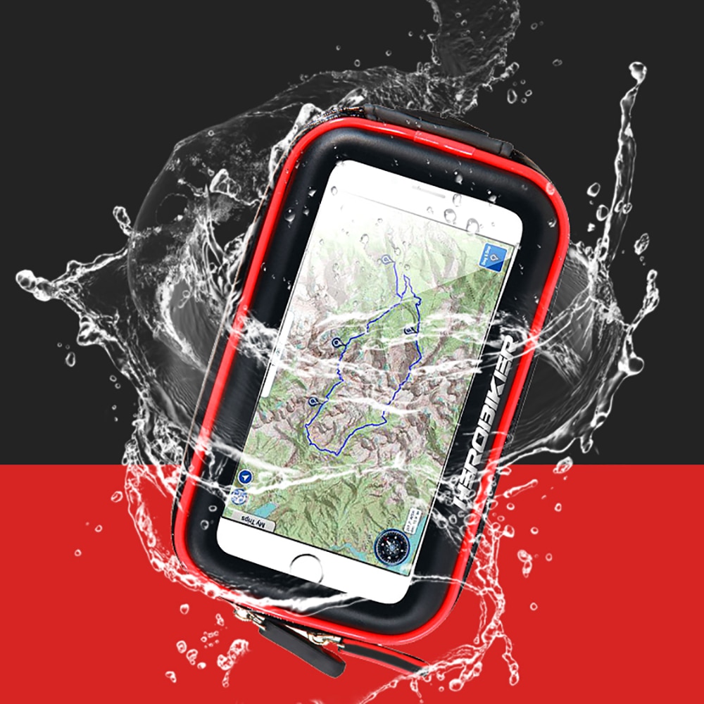 HEROBIKER Waterdicht Motorfiets Telefoon Houder Ondersteuning Moto Mobiele Telefoon Stand Case Tassen voor Voor iPhone X 8 7 6 6 s Plus SamSung