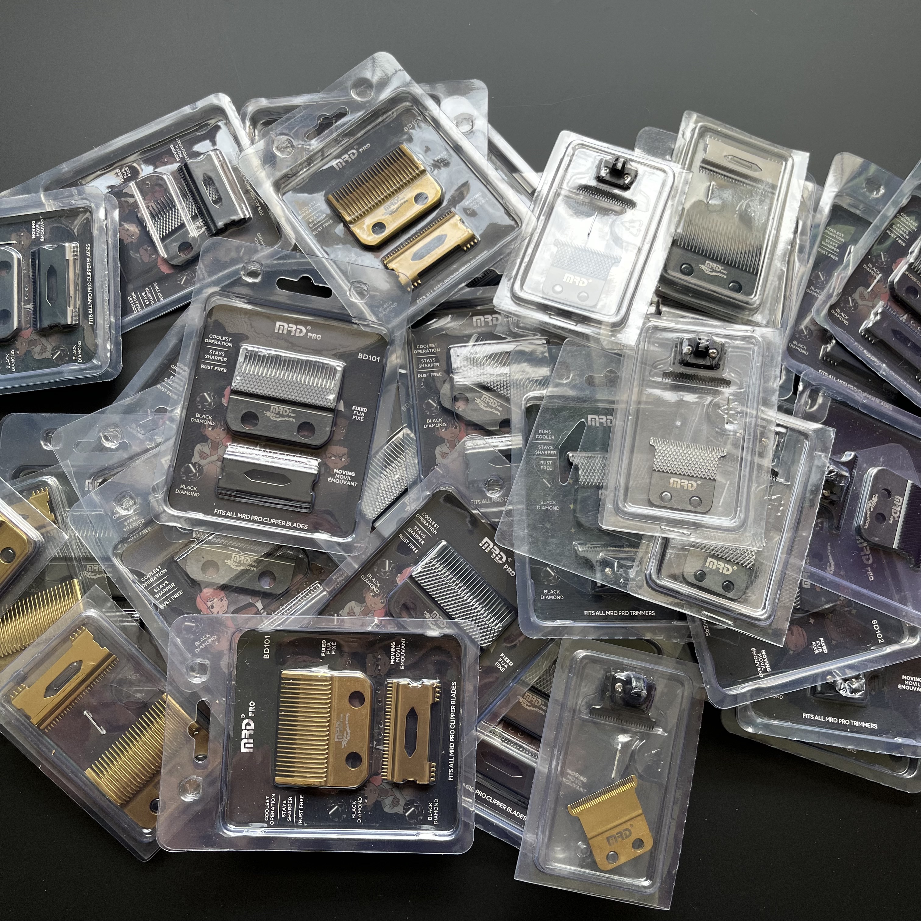 MRD Hair Clipper Accessories Trimmer Razor Charging Cable Base Cloth Limit Comb Brush