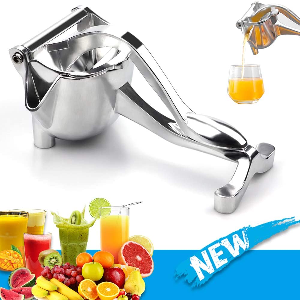 Espremedor de suco manual da liga de alumínio mão pressão espremedor romã laranja limão açúcar cana suco cozinha ferramenta frutas