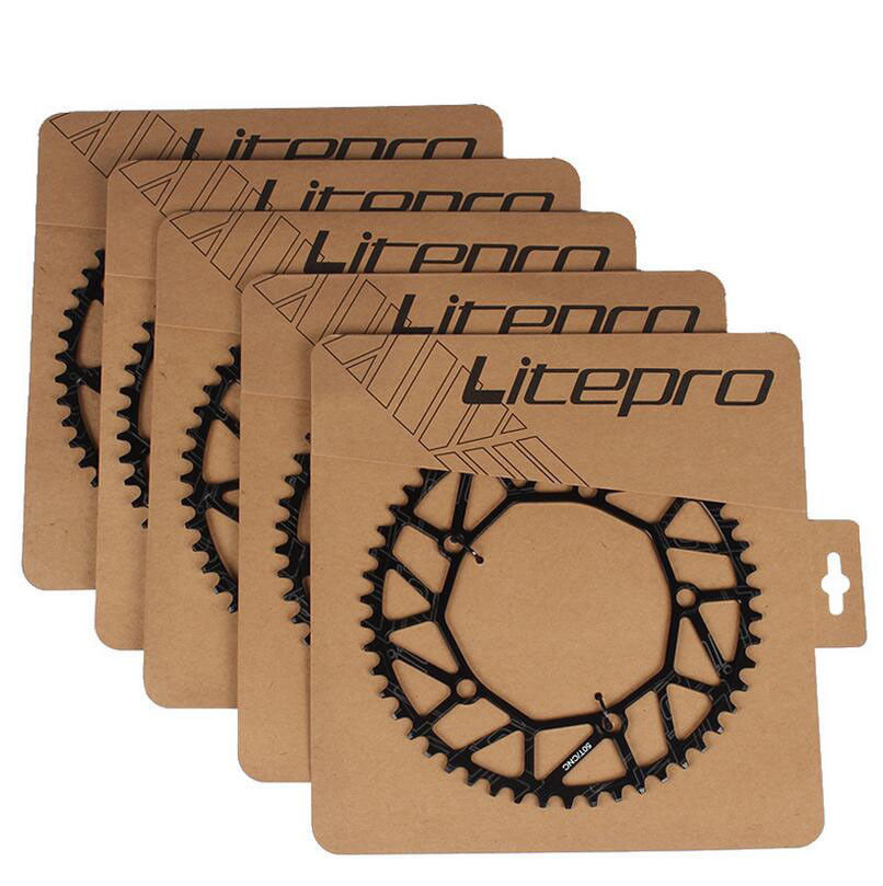 Litepro Bici Pieghevole 170 millimetri Guarnitura 130bcd Catena di Riciclaggio Della Bicicletta-anelli Manovella Set 50-58t