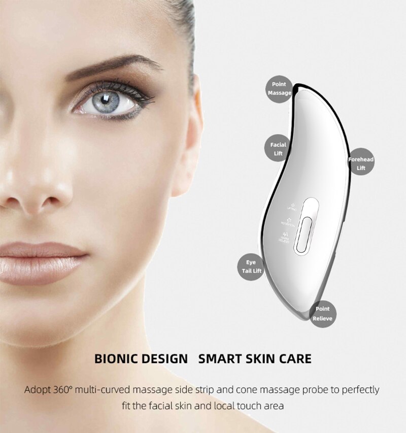 NEUE Elektrische Gesicht Massagegerät Mikrostrom Beheizte Vibration Massage Schaben Heben Bord Gesicht Gerät Schönheit Korrektor Dünne