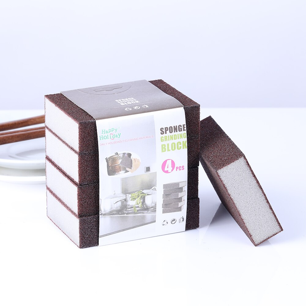 1/4 Uds goma de borrar mágica para eliminar el óxido algodón de limpieza utensilios de cocina accesorios descalcificación limpiar olla herramientas de cocina