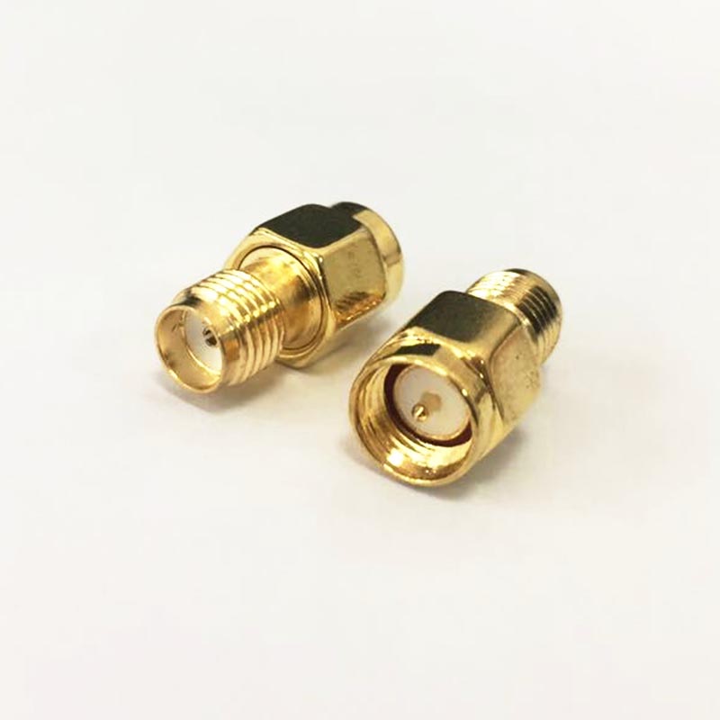 1 st Sma Stekker naar SMA Vrouwelijke Jack Connector RF Coax Adapter Modem Converter Straight verguld